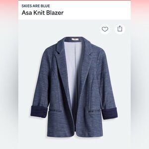 Skies Are Blue Asa Knit Blazer - Small